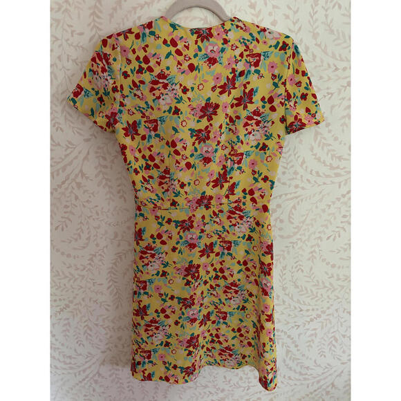 NWOT J.Crew Floral Wrap Dress - Size 00 - Picture 6 of 7